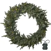 Star Trading LED Weihnachtskranz Greyland batteriebetrieben Timer Ø 100cm outdoor