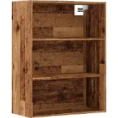 vidaXL Wandregal Altholz-Optik 69,5x32,5x90 cm
