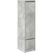 vidaXL Highboard Betongrau 29,5x34x119,5 cm Holzwerkstoff
