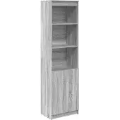 vidaXL Highboard Grau Sonoma 50x35x180 cm Holzwerkstoff