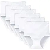 Schiesser Damen Taillenslips 6er Pack - Original Feinripp, Classic, Maxi Slip