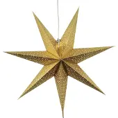 Best Season Papierstern "Dot" ca. 70 cm Ø, incl. Kabel, Farbe gold, 231-53