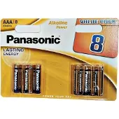 Panasonic Alkaline Power AAA-Batterien 8 Stück 1,5 V