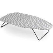 Jata HPLA8214, Bügelbrett in Originalgröße, Baumwolle, Grau, Weiß, 750 x 340 mm, 755 x 345 x 20 mm