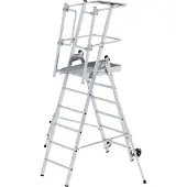 MUNK Günzburger Steigtechnik Plattformleiter FlexxStep 6 Sprossen - 052526