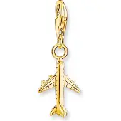 Thomas Sabo Charm-Anhänger Flugzeug Vergoldet