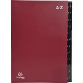 Exacompta Pultordner Ordnungsmappe mit 24 Fächern aus Recycling-Karton, alphabetisches Register A-Z, für DIN A4