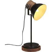 vidaXL Schreibtischlampe 25 W Schwarz 17x17x50 cm E27