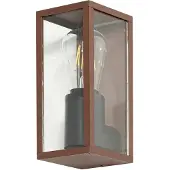 LINDBY Außenwandleuchte Robigus, rostfarben, Aluminium