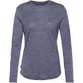 Icebreaker T-Shirt Merino 125 Cool-Lite Sphere III LS Damen Midnight Navy Heather-S