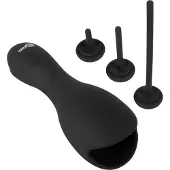 Rebel - Peniskugeln mit Dilator (schwarz)