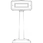 Zebra Barcodescanner-Ferndisplay für MP6000 Long Medium Short MP7000