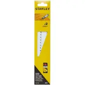 Stanley STA21232-XJ, Säbelsägeblatt, Holz, Hartstahl (HCS), Schwarz, Grau, 22,8 cm, 2 Stück(e)