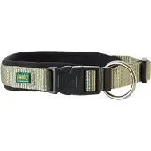 Hunter Halsband Neopren Vario Plus, oliv/schwarz - Größe M: 40 - 45 cm Halsumfang, 20 mm breit