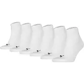 Puma Sneakersocken "Socken Quarter Plain ECOM 6P 6er Pack", Damen, Gr. 47-49, weiß, Obermaterial: 68% Baumwolle CO. 18% Polyamid PA. 12% Polyester PES. 2% Elasthan EL., Socken Sneakersocken