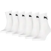 Puma Socken "SHORT CREW 6P UNISEX ECOM", Herren, Gr. 47-49, weiß, Baumwollmischung, normal, Socken Socken, Gepolsterte Sohle für Stoßdämpfung und zusätzlichen Komfort, Topseller