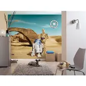 Komar Fototapete "STAR WARS Lost Droids - Größe 368 x 254 cm" bedruckt glatt Kinderzimmer