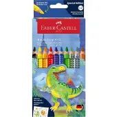 Faber-Castell Buntstifte - 10 st. - Jumbo Grip Dino - - One Size - Buntstiftsets