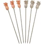 Barprofessional Cocktailpicks Stahl Ananas 6 Stk.