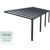 NSH Nordic Aluminium Terrassenüberdachung Stockholm Anthrazit 341x950x324 cm