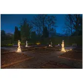 SLV LED Gartenstrahler Nautilus Square LED mit gemahlenem Stift