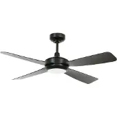 Beacon Lighting Slipstream Deckenventilator mit Licht schwarz leise - Beacon , Slipstream, dimmbar, Schwarz, für Wohnzimmer, Kunststoff, Modern