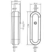 SPL SCHI 960000204 - Druckknopf SchnurDimmer LED 0-50W ws