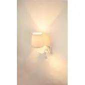 SLV LED Wandleuchte Somnila in Weiß E27 Lesearm rechts