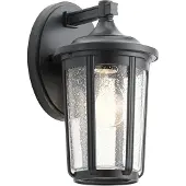 Kichler Elstead Fairfield Außen-Außenwandleuchte E27 28cm Schwarz Klar IP44