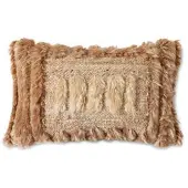 HK Living - Natural Kissen, 40 x 25 cm, furry