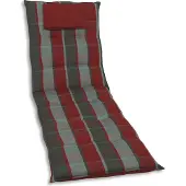 GO-DE Textil, Liegenauflage, Wendeauflage, Karo rot, 23516-05