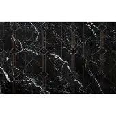 Overig Vliestapete "Digitaldruck Vlies - Marble Black - Größe 400 x 250 cm" bedruckt glatt Wohnzimmer, Schlafzimmer