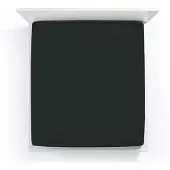 Bella Donna Topper Spannbetttuch La Piccola 90x200 cm | schwarz - schwarz