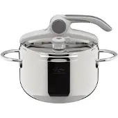 Lagostina 8900545502, 5 l, Keramik, Gas, Halogen, Induktion, Versiegelte Platte, Edelstahl, 22 cm, Edelstahl, 4 Person(en)