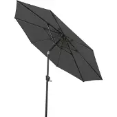 Siena Garden Bosco Mittelstockschirm anthrazit/anthrazit Ø 300 cm Gestell Aluminium UPF50+