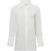 Marc O'Polo Hemdbluse aus Leinen Damen weiß, 40 744688-0001-00400