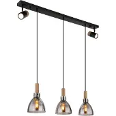 Globo Lighting Hängeleuchte Metall schwarz matt, 3x E27 LED