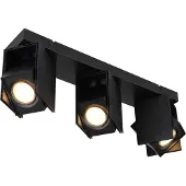 Globo Lighting Strahler Metall schwarz matt, 3x GU10