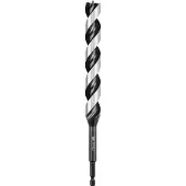 Kwb 3-S Japan Schlangenbohrer ø 20 mm, 235 mm aus blankgeschliffenem CV-Stahl mit superscharfem Spitzenanschliff, Zentrierspitze und E 6.3 Schaft