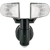 Schwaiger LED220 011, Wandbeleuchtung für den Außenbereich, Schwarz, Kunststoff, IP44, Bewegungssensor, 400 lm
