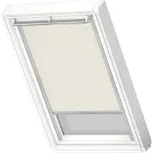 Velux Original Verdunkelungsrollo für dachfenster P06, PK36, Hellbeige, Grauer Führungsschiene