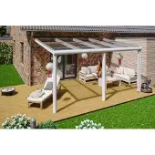 Skanholz Terrassendach "Monza", Bedachung Verbund-Sicherheits-Glas, Aluminium