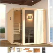 Weka Sauna "Varberg 3" 7,5 kW Bio-Ofen mit ext. Steuerung