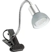 Briloner LED Klemmleuchte, titanfarbig-weiß, 1xLED/GU10/3W