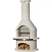 Buschbeck Gartengrillkamin Rondo weiß 90008.000