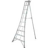 Niwaki Aluminium 3-Holm-Gartenleiter Silber 231x148x303 cm
