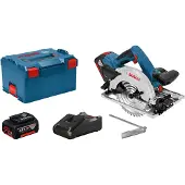 Bosch Professional Akku-Handkreissäge "GKS 18V-57 G" Set, 18 V, 57 mm, inkl. 2 Akkus & Ladegerät