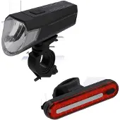 Fischer Fahrrad Fahrradbeleuchtung "LED-Akku Bel.-Set Bremsbel. 80 Lux"