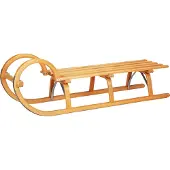 RESS Schlitten/Hörnerrodel Lattensitz Buchenholz 115cm