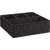 Wenko Organizer Adria schwarz Aufbewahrung Box Behälter Korb Fächer Bad Schrank